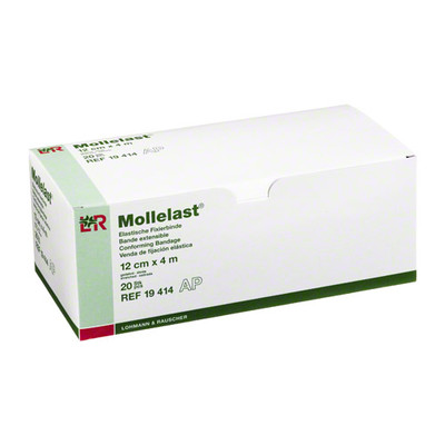 MOLLELAST Binden 12 cmx4 m wei