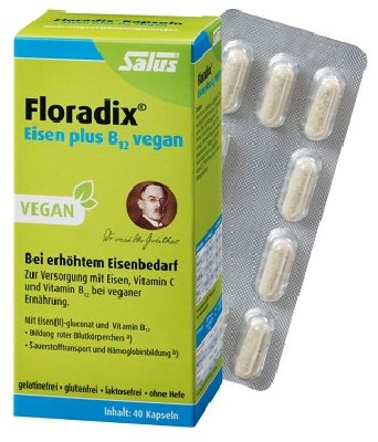 FLORADIX Eisen plus B12 vegan Kapseln