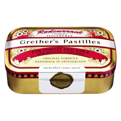 GRETHERS Redcurrant+Vitamin C zuckerfrei Pastillen