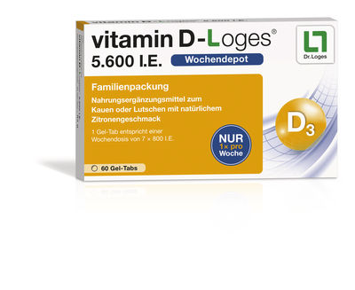 VITAMIN D-LOGES 5.600 I.E. Wo.Depot Kautabl.Fam.Pa