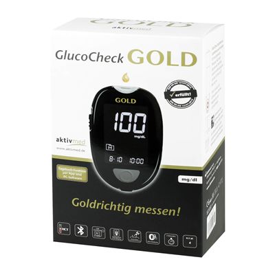 GLUCOCHECK GOLD Blutzuckermessger�t Set mg/dl