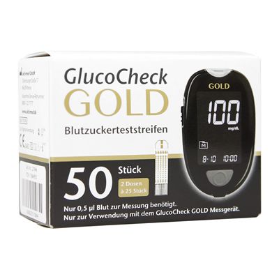 GLUCOCHECK GOLD Blutzuckerteststreifen
