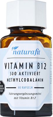 NATURAFIT Vitamin B12 500 g aktiviert Kapseln