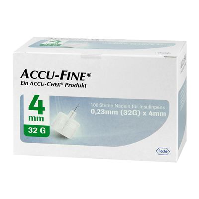 ACCU FINE sterile Nadeln f.Insulinpens 4 mm 32 G