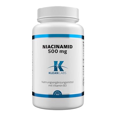 NIACINAMID B3 500 mg KLEAN LABS Kapseln
