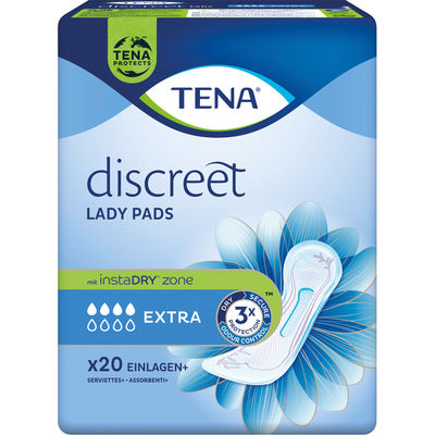 TENA LADY Discreet Inkontinenz Einlagen extra