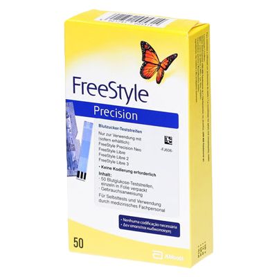 FREESTYLE Precision Blutzucker Teststr.o.Cod.Fing.