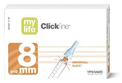 MYLIFE Clickfine Pen-Nadeln 8 mm 31 G