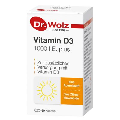 VITAMIN D3 1.000 I.E. plus Dr.Wolz Kapseln