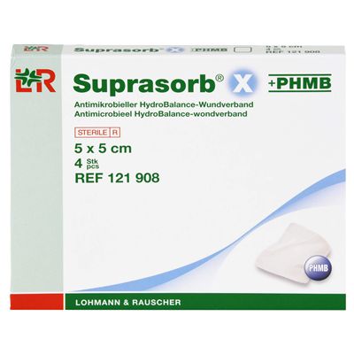 SUPRASORB X+PHMB HydroBalance Wundverb.5x5 cm