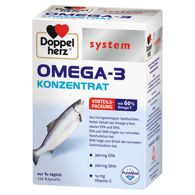 DOPPELHERZ Omega-3 Konzentrat system Kapseln