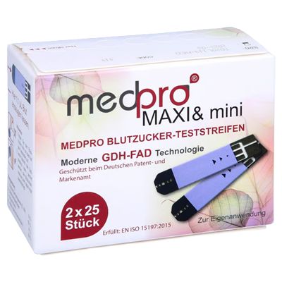 MEDPRO Maxi & mini Blutzucker-Teststreifen