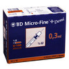 BD MICRO-FINE+ Insulinspr.0,3 ml U100 0,3x8 mm